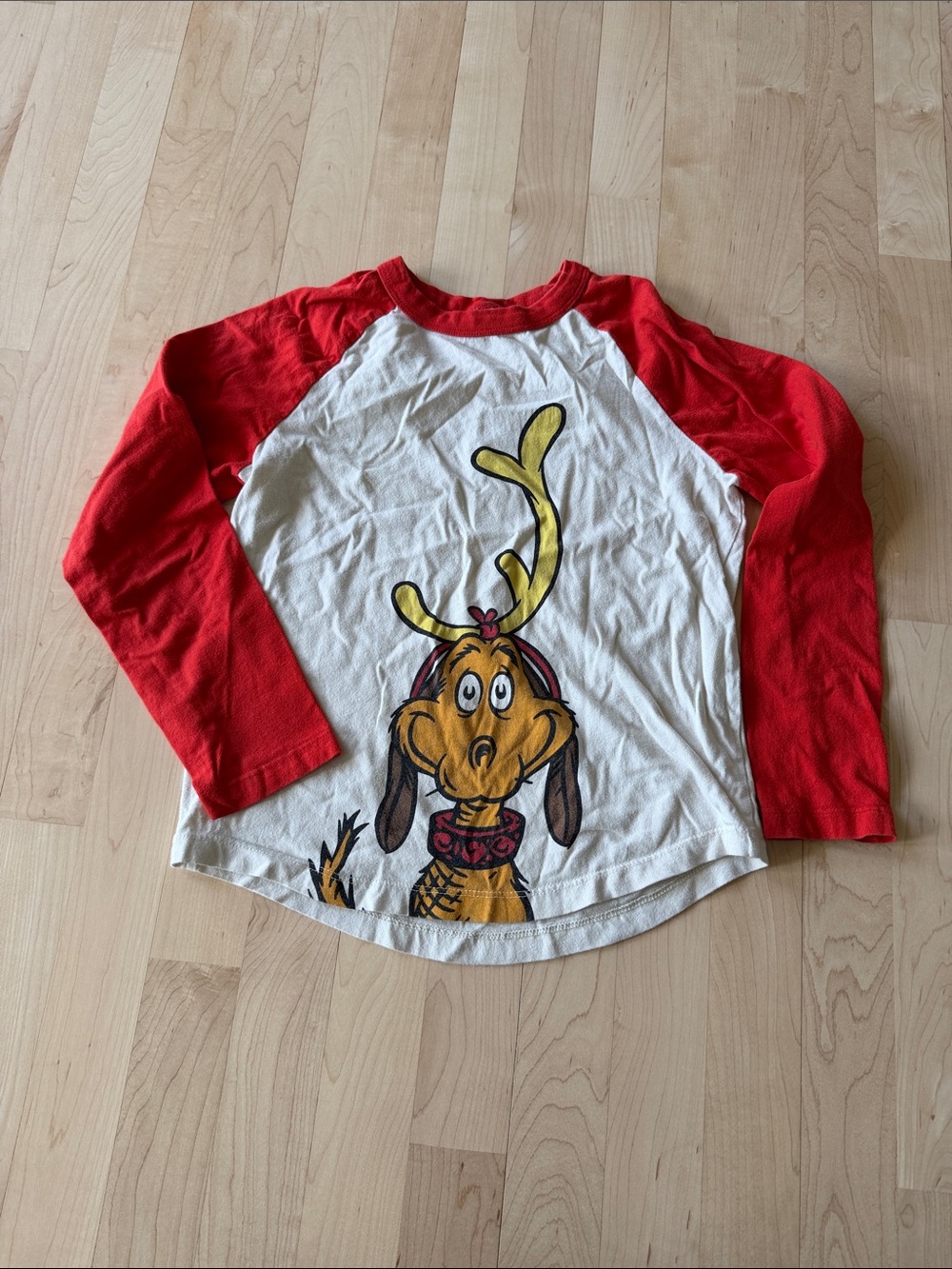 Kids Max from The Grinch Long-Sleeve Character Raglan Shirt